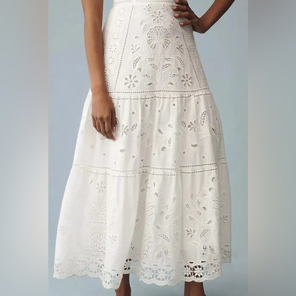 NWT Farm Rio Cotton Eyelet Bustier Midi-Dress Small
Off White - Picture 4 of 7